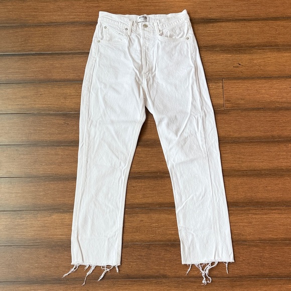 Agolde Riley High Rise Straight Crop - Picture 2 of 4